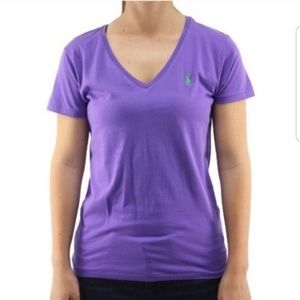 Ralph Lauren Purple V-neck T-Shirt